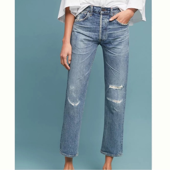 NWOT Citizens of Humanity Gia High-Rise Straight Jeans - Picture 1 of 7